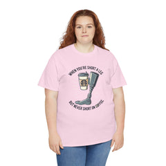 Amputee Coffee Humor - Unisex Heavy Cotton Tee