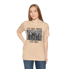 The Outsiders Shirt, Front and Back Images, Greasers Characters Shirt, Unisex Jersey Short Sleeve Tee