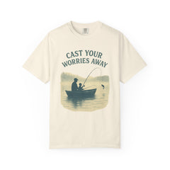 Fishing Vibe Unisex Garment-Dyed T-Shirt, Casual Wear, Outdoor Activities, Gift for Fisherman, Relaxation Tee, Summer Style