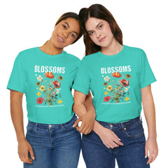 Floral Tee - Blossoms Blooming With Timeless Charm - Positive Vibes