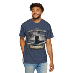 USS George Washington SSBN 598 Submarine T-Shirt with a quote from its namesake