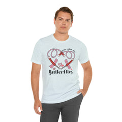 Phlebotomist Heart Butterflies Tee