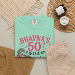 Bhavna Personalized 50th Birthday Girls Trip Savannah, Georgia T-Shirt