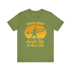 Beach Vibes Unisex Tee - Surf's Up Long Island | Summer Shirt, Casual Wear, Beach Lover Gift, Surfing Apparel, Vacation Tee