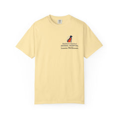 Lauren McGowan Front Logo Back Graphic Baldwin Harbor Animal Hospital "Who Let the Cats Out?" T Shirt