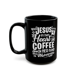 Jesus coffee mug, religious mug, gift for her, Christian gift, inspirational, faith mug, bible verse, spiritual gift, empowering women gift