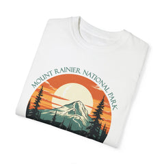 Mount Rainier National Park Graphic, Comfort Colors Soft Relaxed Fit Unisex Garment-Dyed T-shirt