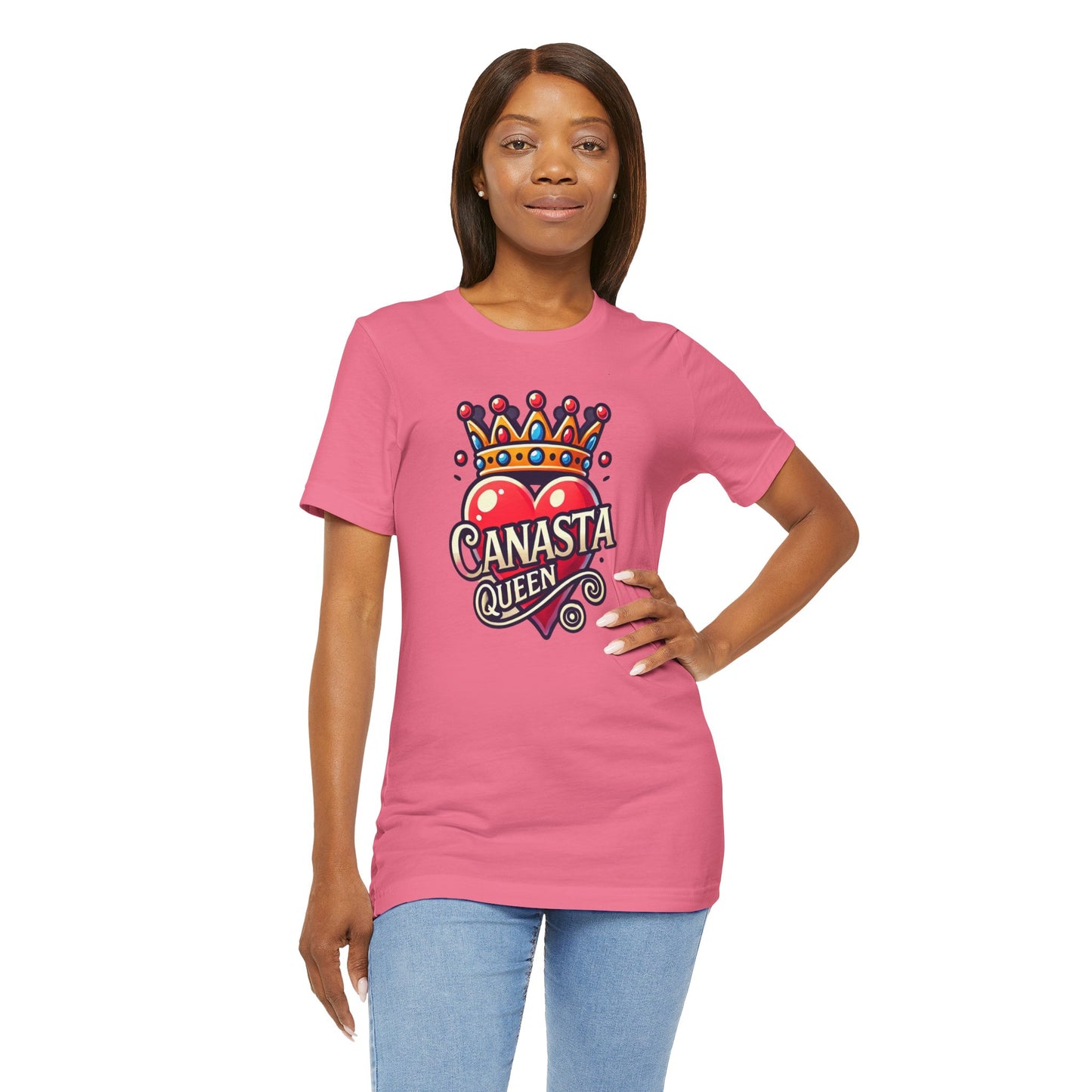 Canasta Queen Crown and Heart - Graphic Unisex Tee