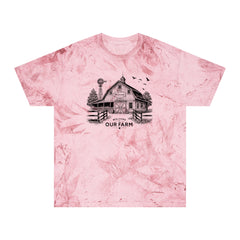 Welcome To Our Farm Graphic Unisex Color Blast T-Shirt