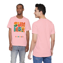 Summer Graphic Tee — Colorful Tropical "SUMMER" Typography T-Shirt