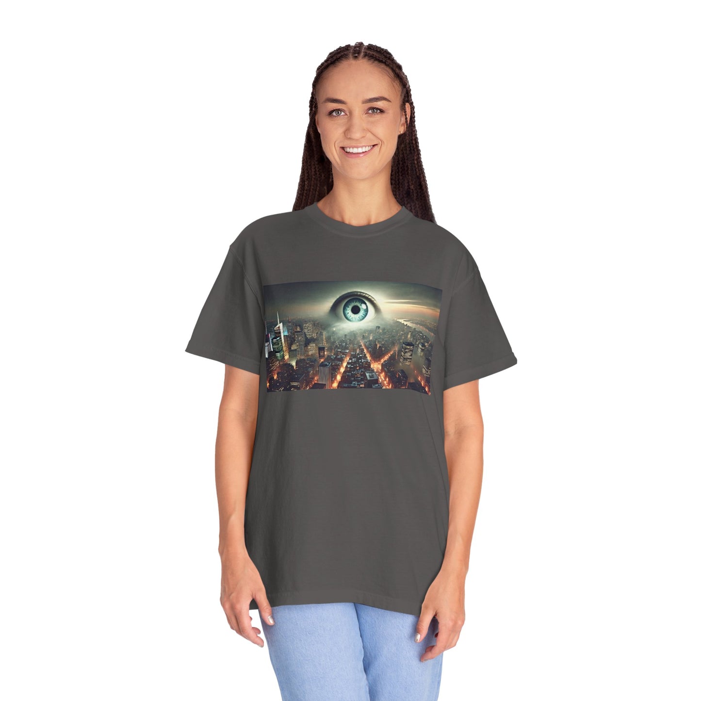 Alan Parsons Project Influenced Eye In The Sky Mural Graphic - Unisex Comfort Colors Shirt