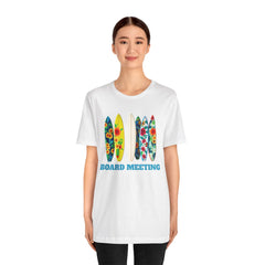Surfboard Meeting Unisex Tee - Fun Beach Vibe for Summer Gatherings