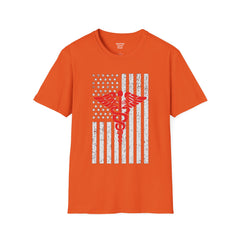 American Doctor - Unisex Softstyle T-Shirt | Doctor Awareness, Medical Wear, Gift For Him, Scrubs Lover, Hospital Staff Gift, Gift For Him