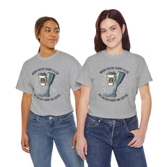 Amputee Coffee Humor - Unisex Heavy Cotton Tee