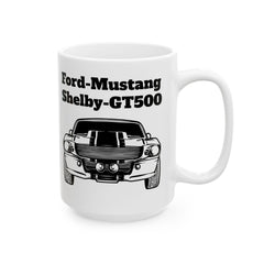 Ford Mustang Shelby GT500 Ceramic Mug - Classic Car Lovers Gift - 11oz & 15oz Sizes