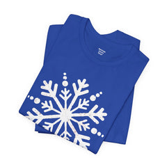 Let It Snow Galaxy Snowflake T-Shirt — Christmas Winter Starburst Tee