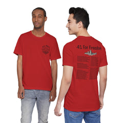 41 For Freedom FBM Fleet Ballistic Missile Submarine Unisex Jersey Short Sleeve Tee