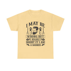 Humorous Barber Tee, Funny Barber Gifts, Unisex Cotton Shirt, Barber Appreciation, Father's Day Gift Tee, Hair Stylist T-Shirt