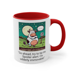 COW TIPPING Awareness - Accent Mugs | Cow Tipping Is Real, Bovine Humor. Gift For Him, Gift For Her, Farm Humor, Cow Fan Gift, Farm Animal