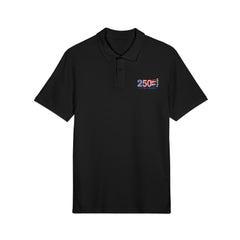 250 Years of Liberty with Jets Unisex Pique Polo Shirt (Embroidery)