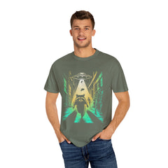 Raccoon UFO Funny Comfort Colors Graphic T-Shirt