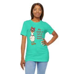 Teacher Valentine T-Shirt — "My Class Is Full of Sweet Hearts" Cute Duck Design