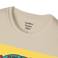 OH MY GOD Blonde Wearing Star Shaped Glasses Pop Art Girl Unisex Softstyle T Shirt