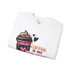 Woman's Coffee Is My Valentine - Unisex Heavy Blend™ Crewneck Sweatshirt