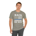 BACK THE BLUE Flag, Graphic Unisex Short Sleeve Tee