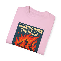 Funny I'm Not A Pyro I'm Just A Talking Head Music-Inspired Unisex T-Shirt - Burning Down the House Design