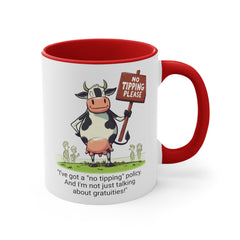 COW TIPPING Awareness - Accent Mugs | Cow Tipping Is Real, Bovine Humor. Gift For Him, Gift For Her, Farm Humor, Cow Fan Gift, Farm Animal