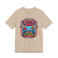 100 Days of School Complete - Unisex Short Sleeve Tee | Elementary School Holiday, Teacher Apparel, Kids Motivation, Days Checked Off