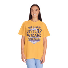 Level 37 Wizard T-Shirt — "Not a Nerd" THAC0 Survivor D&D Gamer Tee