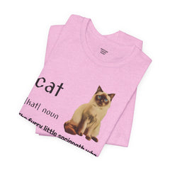 Cat Sociopath Defintion - Unisex Jersey Short Sleeve Tee