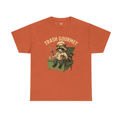 Trash Gourmet Unisex Heavy Cotton Tee, Funny Graphic T-Shirt, Quirky Casual Wear, Unique Gift for Food Lovers, Eco-Friendly Apparel