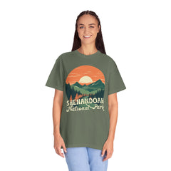 Shenandoah National Park Graphic, Comfort Colors Soft Relaxed Fit Unisex Garment-Dyed T-shirt