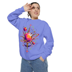 Cosmic Orbit Sweatshirt — Neon Planet Graphic Pullover