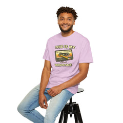 Mixtape Face T-Shirt — Retro Cassette Music Graphic Tee