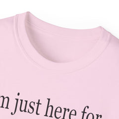 I'm Just Here For the Snacks Mahjong Tiles Unisex Ultra Cotton Tee / See our matching Coffee Mugs