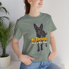 My Therapist Has A Wet Nose Personalized with your dog(s) image T-Shirt
