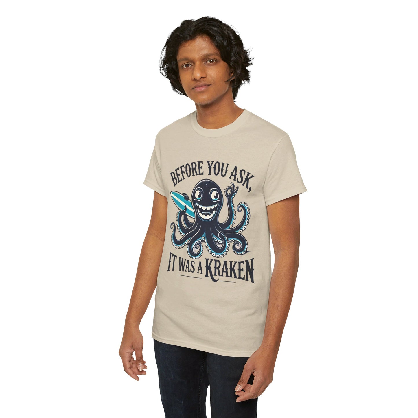 Before You Ask It Was A Kraken Amputee Humor - Unisex Garment-Dyed T-shirt