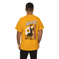 Breakfast Club Dog T‑Shirt — Retro Bacon & Eggs Graphic Tee