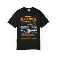 USS Kamehameha SSBN-642 Submarine T-Shirt — "Forty One for Freedom" Navy Tribute