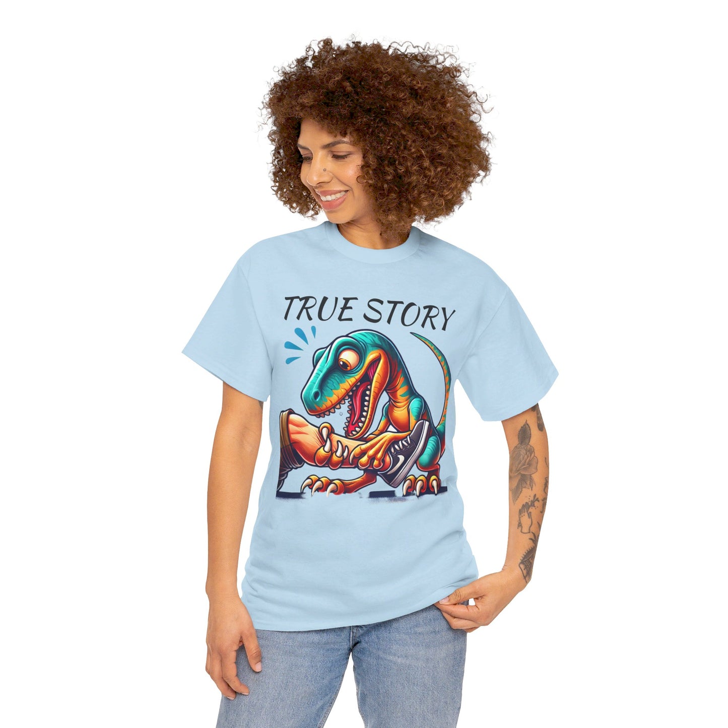 True Story Amputee Dinosaur Humor - Unisex Garment-Dyed T-shirt