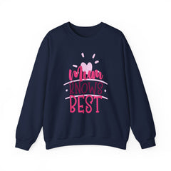 MUM KNOWS BEST SweatShirt,Mums Day Gift,Mum lover gift,Mum inspired shirt,mothers day present,birthday gift,unique mum gift,best mum ever