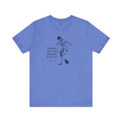 Terry Fox Inspirational Amputee Quote - Unisex Short Sleeve Tee,Amputee Awareness,Gift For Him,Gift For Her,Leg Amputee,Limb Loss Awareness