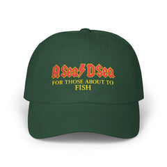 Fishing Dad Cap, A Sea D Sea Music Hat, Outdoor Gear, Gift for Fisherman, Adjustable Cap for Dad, Casual Style Hat