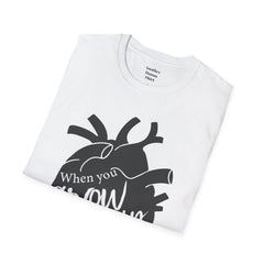 THE BREAKFAST CLUB "When You Grow Up, Your Heart Dies." - Allison Reynolds The Basketcase Unisex Softstyle T Shirt