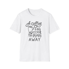 A COFFEE A Day Keeps The Grumpy Away Unisex Softstyle T-Shirt