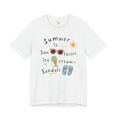 Summer Is — Graphic Tee (Sunglasses, Ice Cream & Sandals)